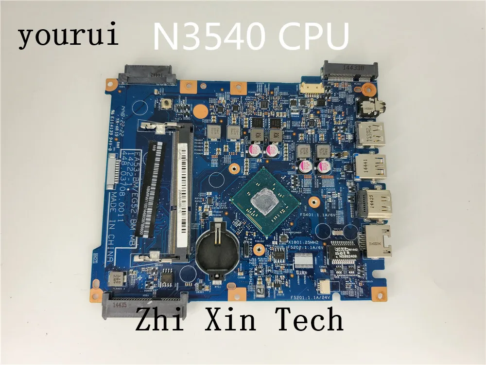 

yourui NBMRW11001 NB.MRW11.001 For Acer Aspire ES1-512 Laptop Motherboard W/N3540u 448.03708.0011 DDR3 Tested work perfect