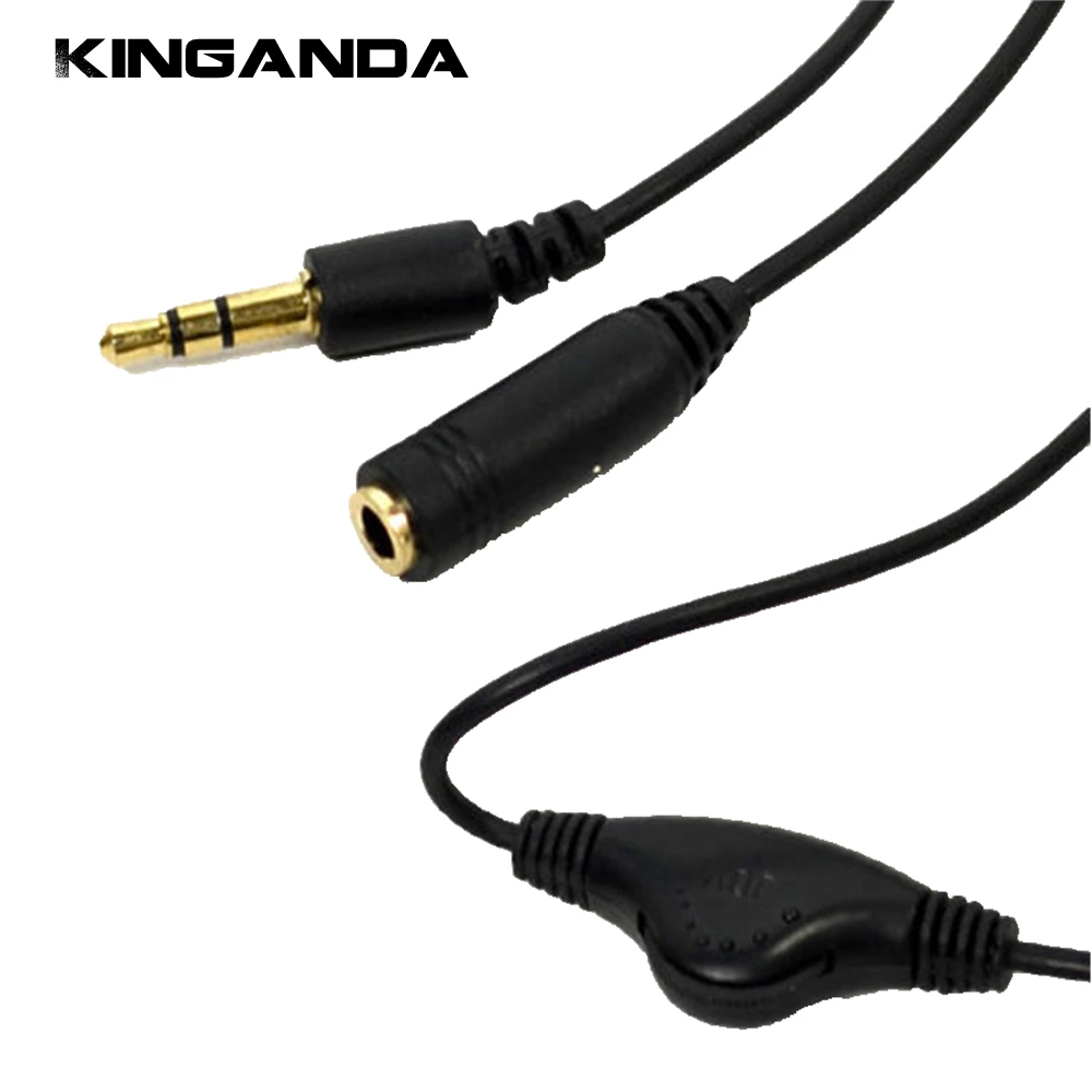 3,5mm Klinke AUF 3,5mm Jack Weibliche Aux Kabel Mit Volumen Control Kopfhörer Kopfhörer Lautsprecher Erweiterung Audio Kabel Adapter draht Kabel