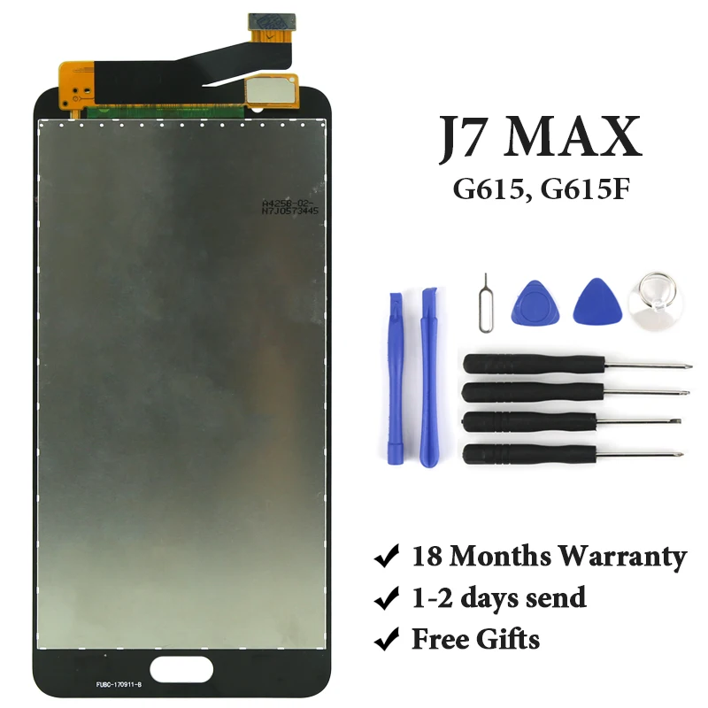 For Samsung J7 MAX LCD Display Grade OEM AMOLED With Digitizer Touch Screen Assembly For Samsung G615 G615F LCD Screen