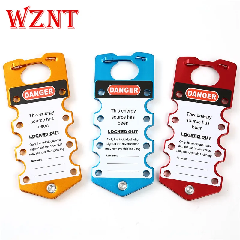 NT-AH03 Free Shipping Write On Labeled Group Aluminum Lockout Hasp