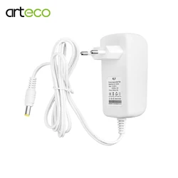 Fonte de alimentação branca, transformador de 12v, 1a, 2a, 3a, adaptador de energia 24v para fio de led, barra de luz, driver ue/eua