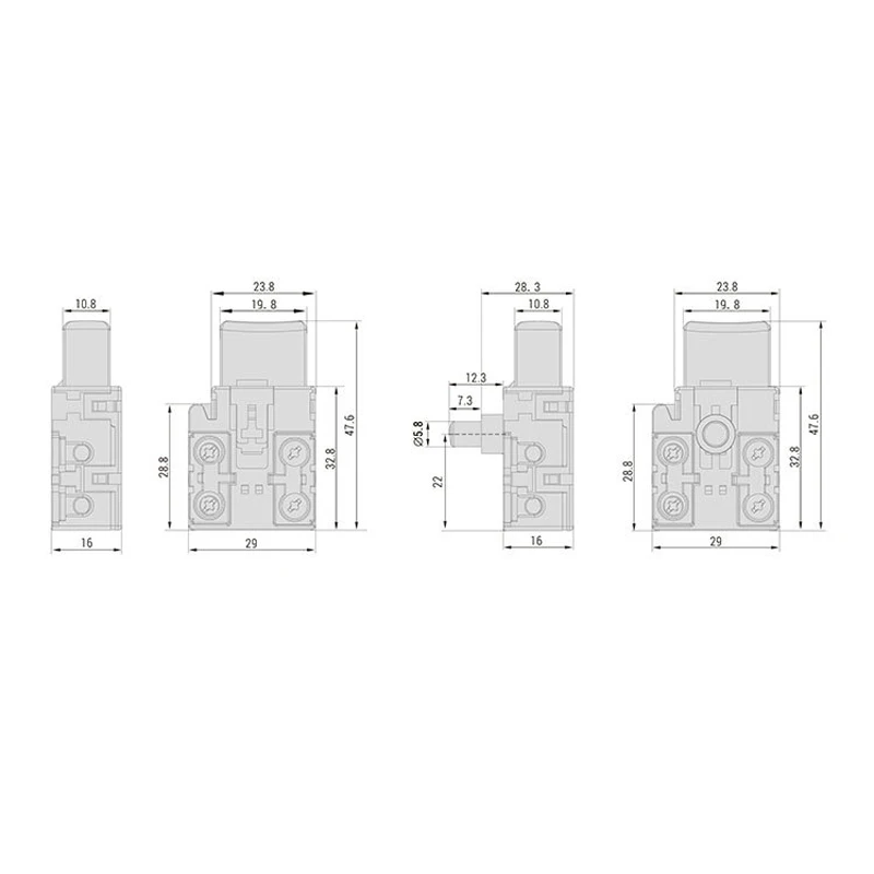 1pcs KEDU HY79C-21 16A 125/250V Industrial Self-locking Toggle Switch Power On Off Switches for Trigger Drill Saw Hammer Grinder