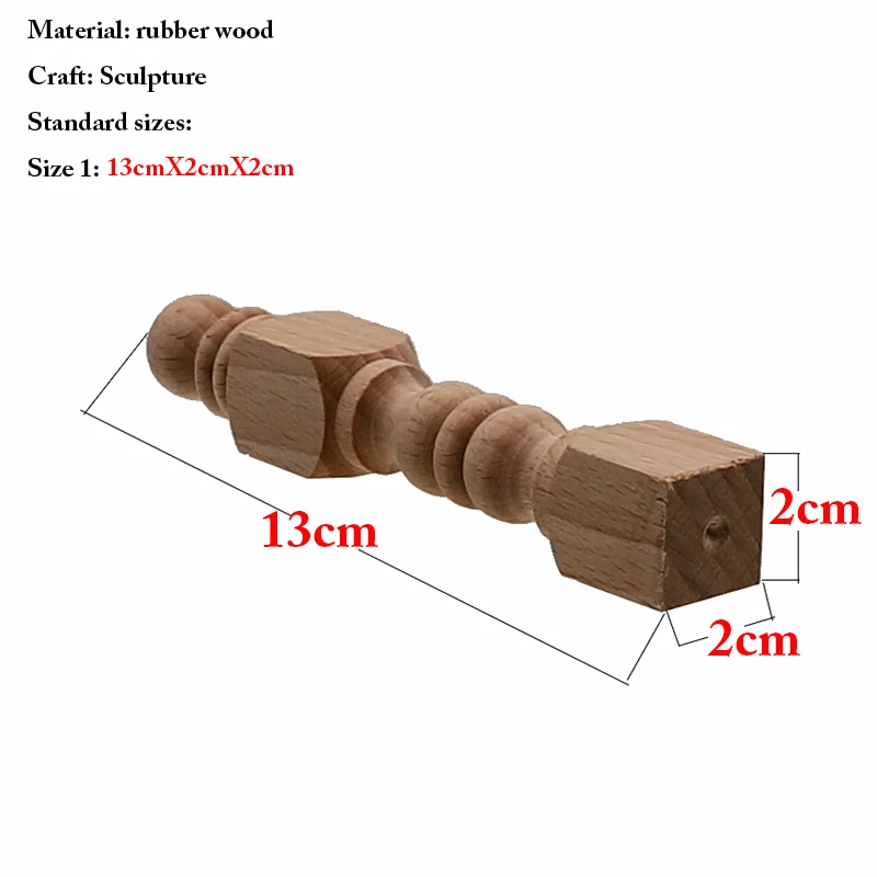 VZLX Natural Floral Wood Decal European Style Woodcarving Furniture Carved Applique Home Wooden Pillar Decoration Accessories