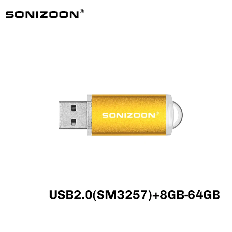 Sonizoon-pen drive mlc816 gb 32gb 64gb customizado usb2.0, memória flash drive mlc816 gb 32gb 64gb estável de alta velocidade