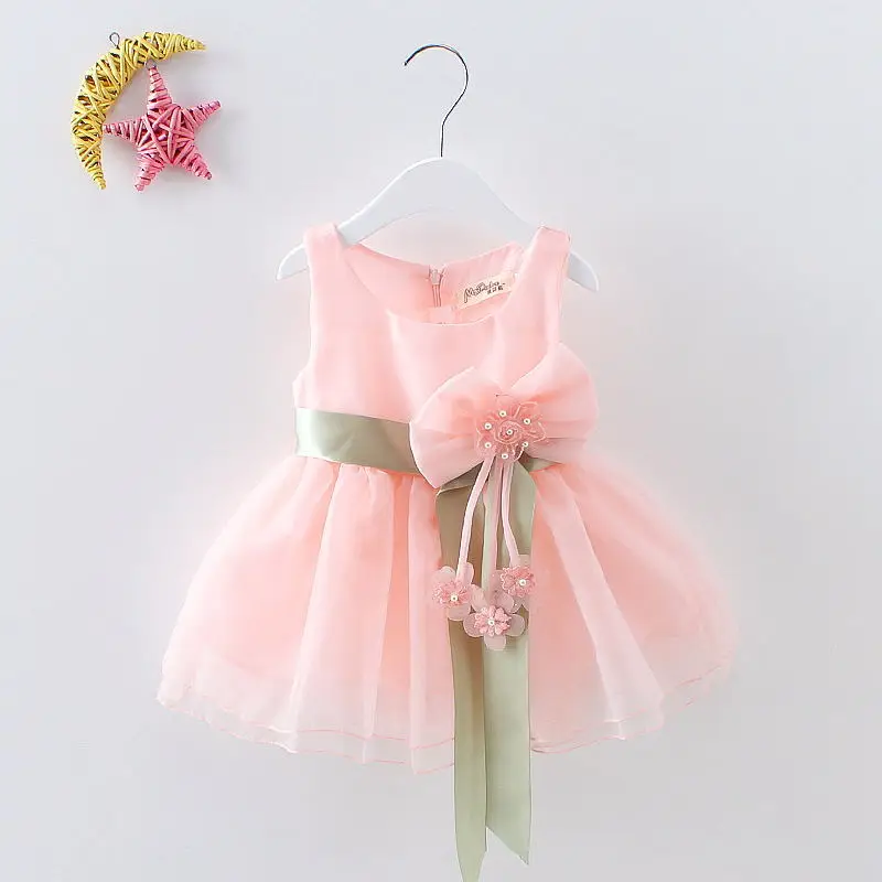 New  Baby Girls Summer Cute flowers Dress Casual Princess Party Tutu Dresses Girl princess dress Child clothes 1-4 years