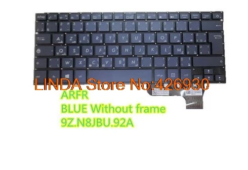 Laptop Keyboard For ASUS UX302 UX302L UX302LA UX302LG Blue ARFR Arabia France/BE Belgium/BG bulgaria/BR Brazil/CZ CZECH /FR