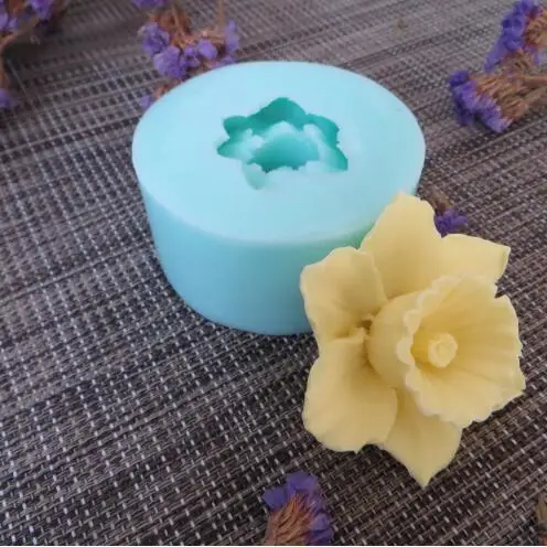 PRZY HC0089 Silica gel 3D molds flowers silicone soap mold flower candle aroma mould soap making moulds resin clay molds