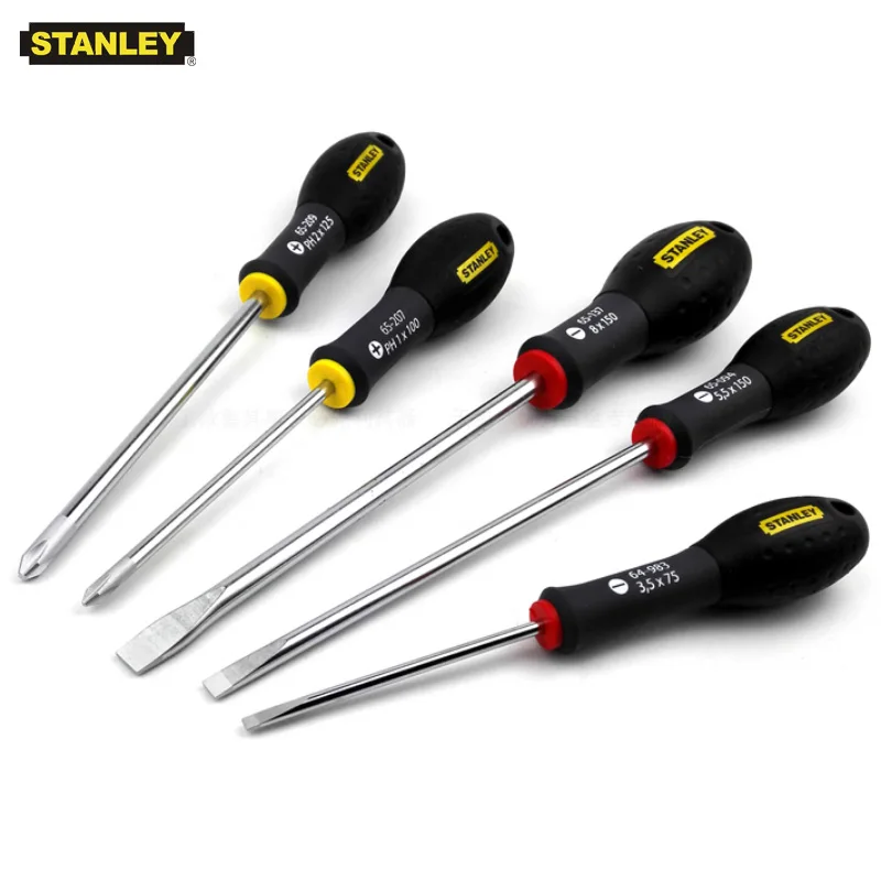 Stanley 5-pcs phillips and slotted professional set screwdrivers FatMax screwdriver kit big soft handle universal tool ktis