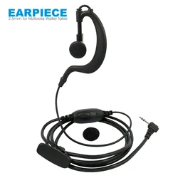 2.5mm Earhook Earpiece Headset Mic for Motorola Talkabout TLKR T5 T7 T80 T5720 T5428 FR50 FR60 T5820 T6200 Walkie Talkie Radio