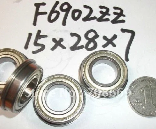 5pcs Miniature Flange Bearing 15x28x7mm 15x28x7 F6902ZZ