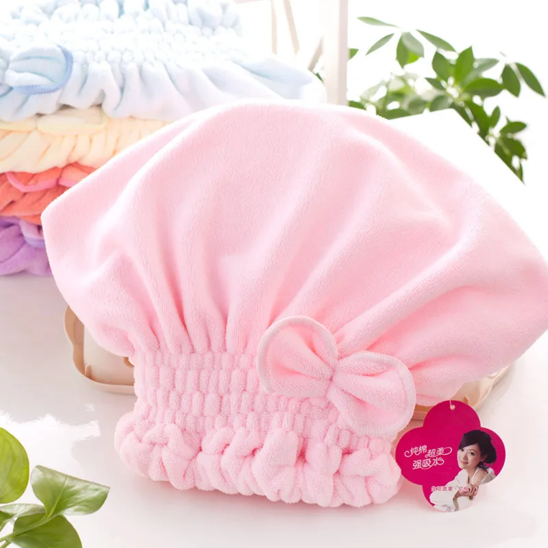 

Super Absorbent Microfiber Bath Towel for Women, Hair Cap, Salon Towel, Quick-Drying, 33x18cm