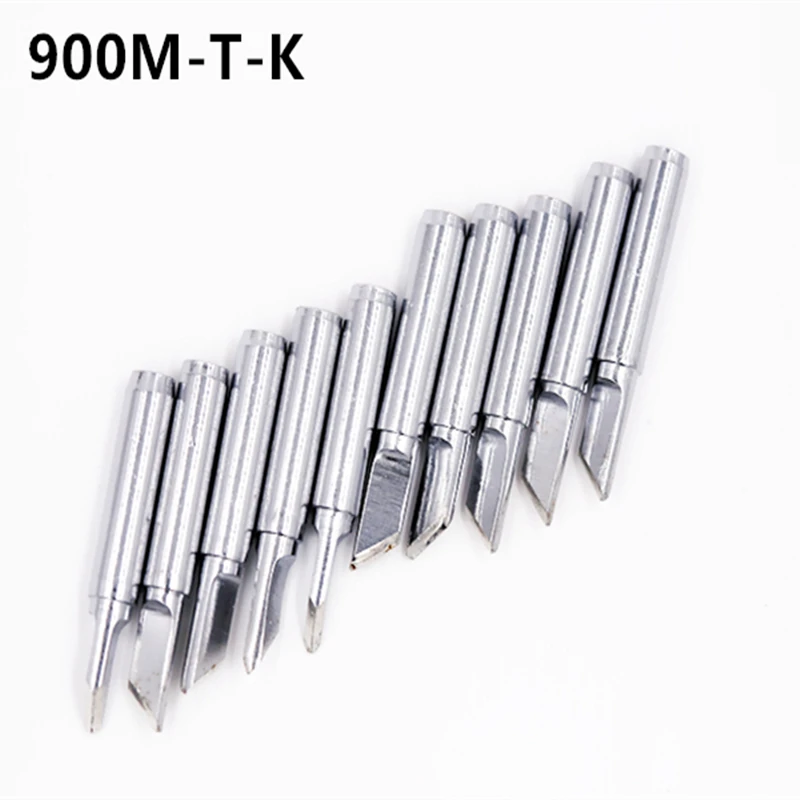 10pcs 900M-T-K Lead Free Soldering Iron Tips For HAKKO 907/933/852D+/936 Soldering Station Electric Replaceable Welding Heads