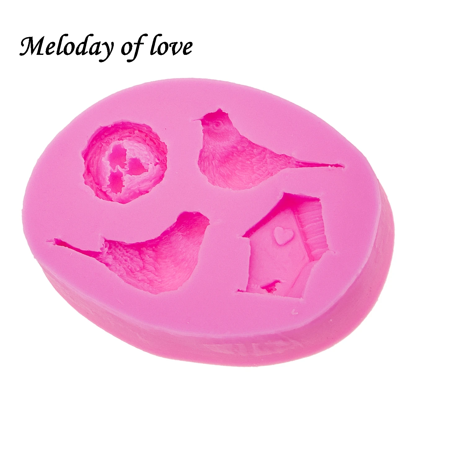 Bird nest eggs Chocolate silicone Mould Birds Kitchen Baking Accessories Cake Tool DIY Sugarcraft decorating supply T0556