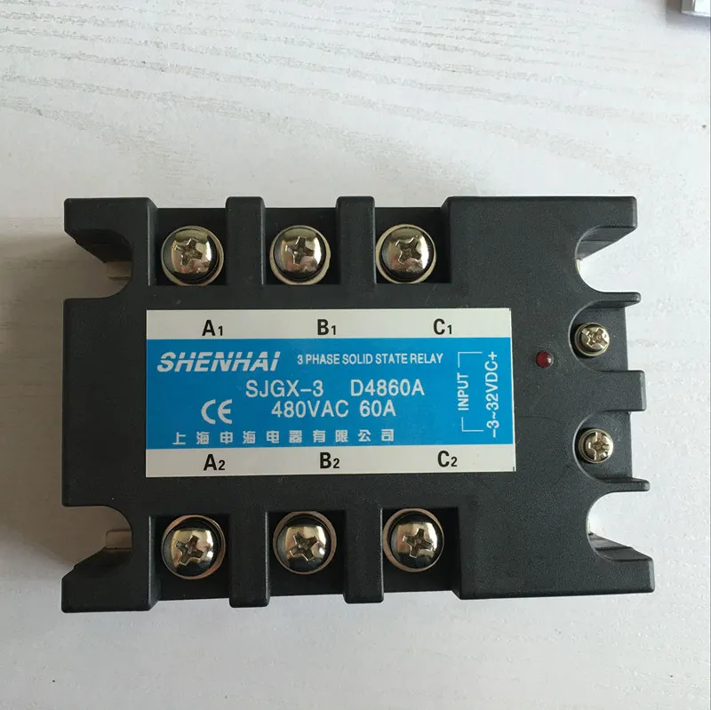 

Three-phase solid state relay SJGX-3 D48 60A 480VAC