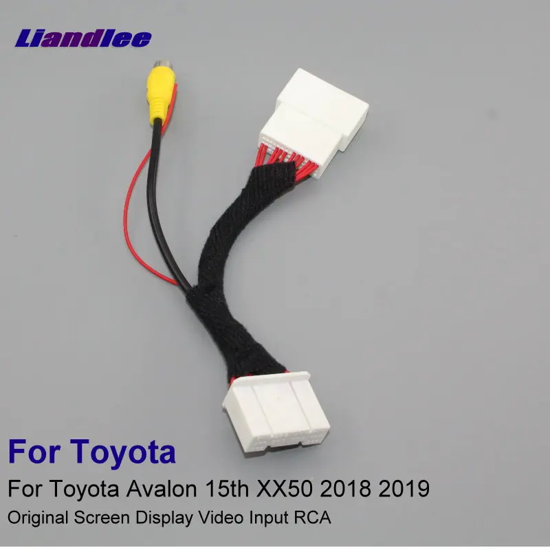 

30 Pins Car Rear View Camera RCA Adapter Wire For Toyota Avalon 15th XX50 2018 2019 Auto Original Connector Cable