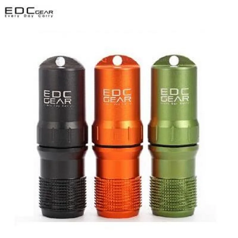 CNC Metal EDC Waterproof Compartments Warehouse Outdoor Survival Sealed Tank Diving Pressure Waterproof Bottle Accessories