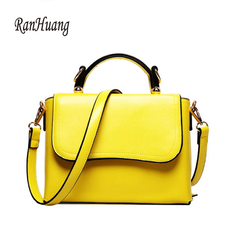 RanHuang Women Casual Handbags Pu Leather Shoulder Bags Ladies Fashion Messenger Bags Functional Bags bolsas feminina