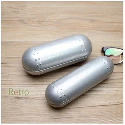 Tube  Aluminum Spectacles Eyewear  Case for Reading Glasses or Sunglasses Holder Boxes Hard Protector 2 sizes Box available
