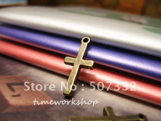 Vintage Jewelry DIY alloy parts materials wholesale Zakka 19*9MM simple small cross