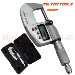 0-25mm*0.001mm IP65 water proof digital micrometer caliper gauge 0.001mm IP54 digital Measuring tools thickness gauge