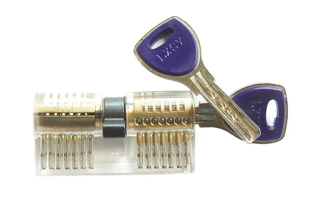 Practice Lock Transparent Lock Pick Visible Training Skill Cutaway Inside Copper Padlock Tool For Locksmith Supplier