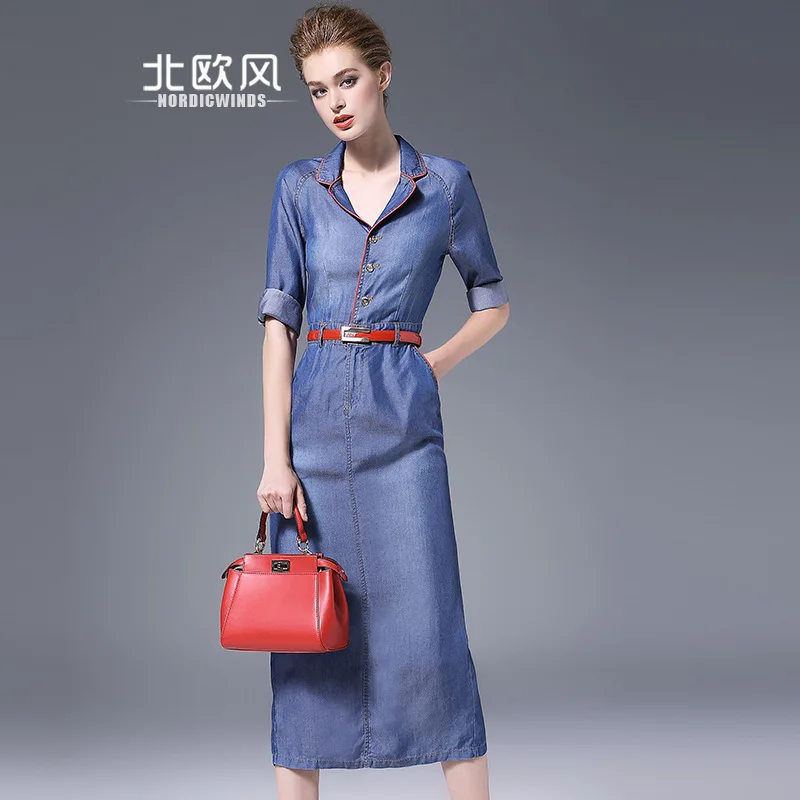 

blue jeans dress tube maxi plus size women beach long cotton shirt dresses 2019 summer autumn boheme fem me sexy slim fit