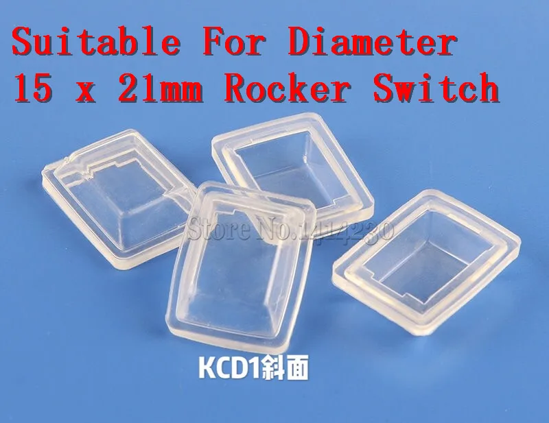 10Pcs KCD1 Transparent Waterproof Cap Waterproof Cover is Suitable For The Diameter 15 x 21mm Rocker Switch.