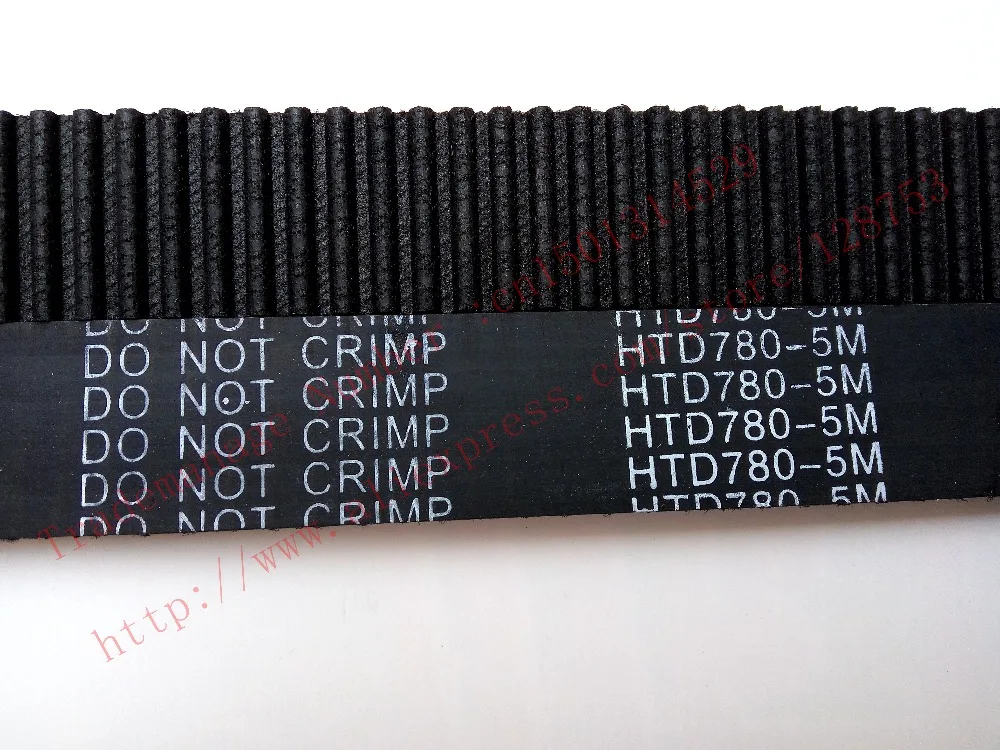 1pc 780-5M-25 synchronous belt length 780mm teeth156 Rubber width 25mm HTD780-5M-25 HTD5M timing Belt HTD780-5M Free shipping