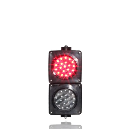 Imagen 2 del producto DC12V DC24V AC85-265V nuevo personalizado 100mm lente de telaraña rojo verde mini estacionamientos LED semáforo para promoción