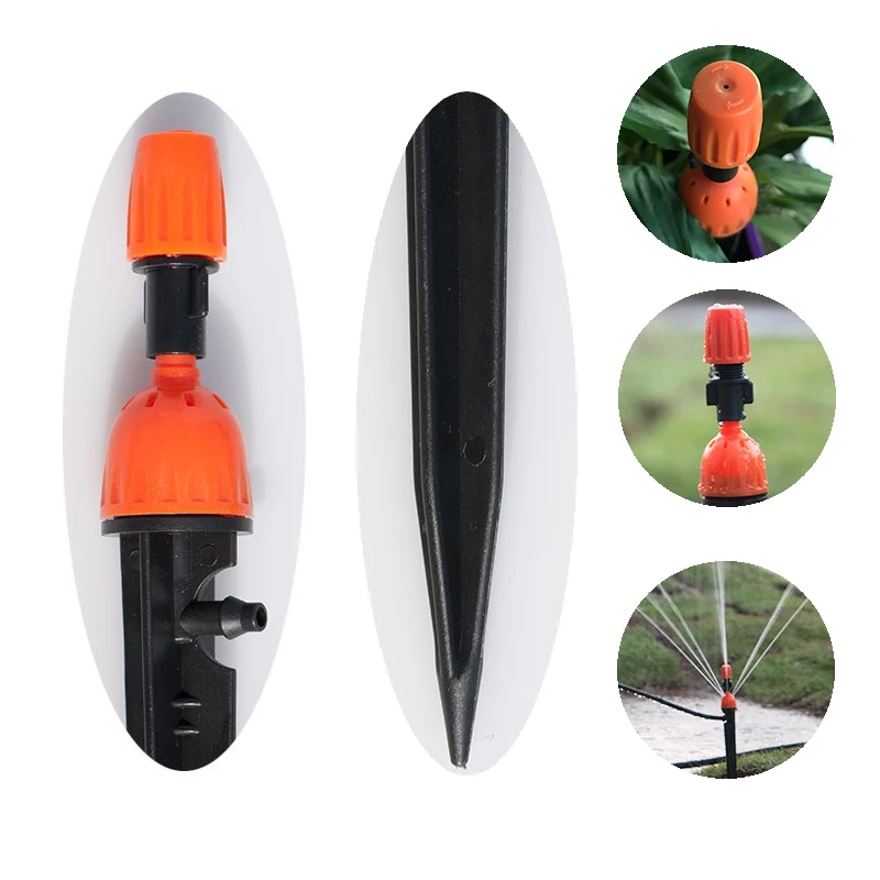 Aspersores de riego por goteo, kit de sistema de riego por goteo, ajustable, multifuncional, 8 salidas, # 26301-N, 1 lote, 10 Uds.