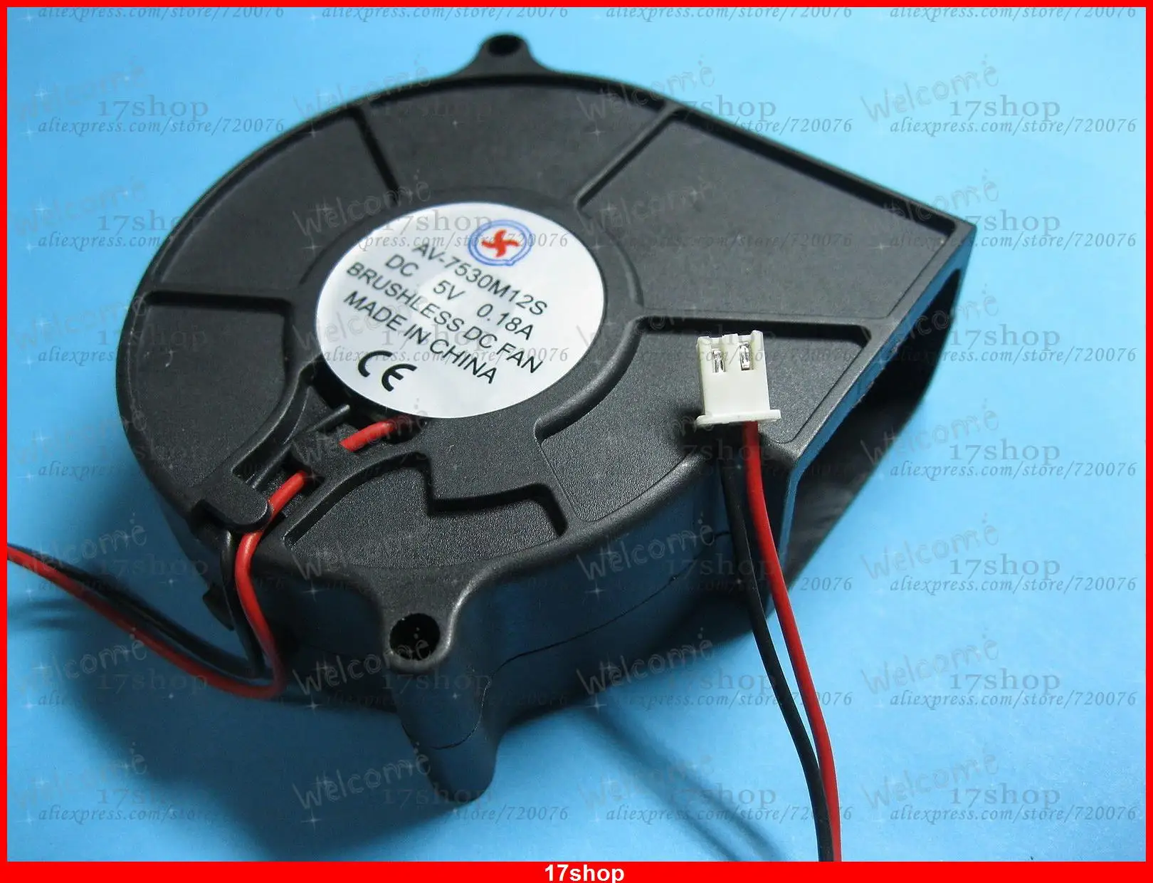 1 pcs Brushless DC Blower Fan 5V 7530S 75x30mm 2pin