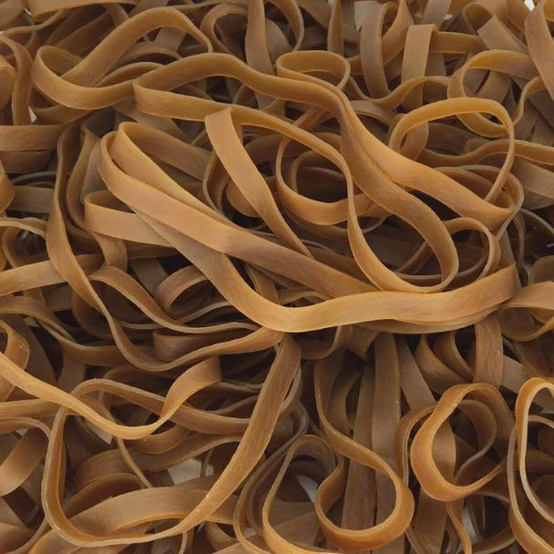 20 pezzi di larghezza 10mm di gomma marrone fascia elastica resistente forniture scolastiche per ufficio accessori di cancelleria elastici di alta