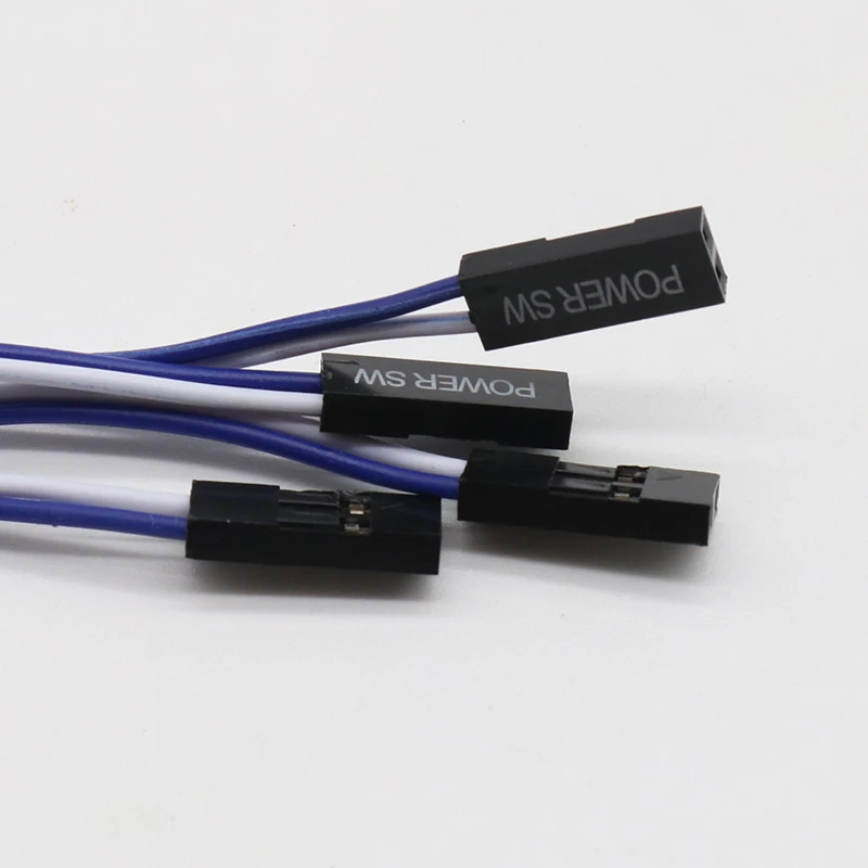Promotion!Repair Parts PC Power Momentary Push Button Switch Connector Cable 4 Pcs