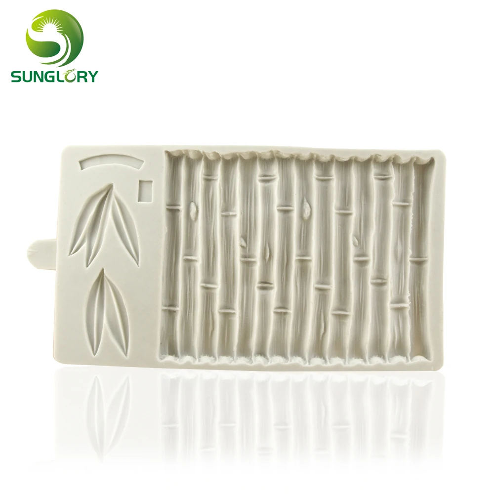 

Sunglory 3D Bamboo Silicone Mold Sugarcraft Cake Border Fondant Mold Cake Decorating Tools Chocolate Gumpaste Mould Baking Tools