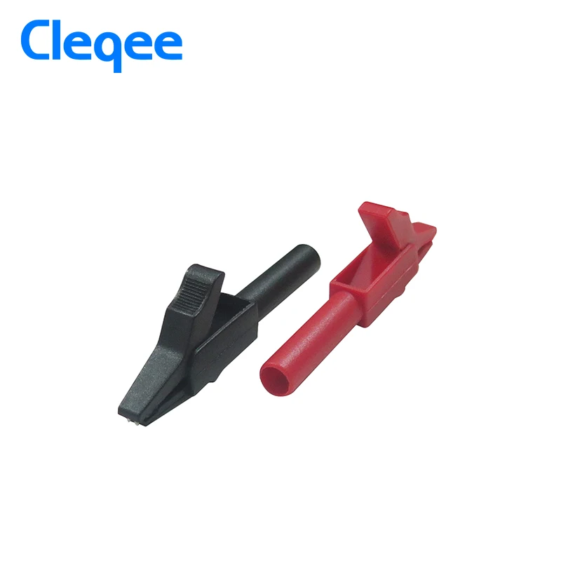 Cleqee P2007 10PCS Alligator Clip to 4mm Banana Female Jack Test Adapter Oscilloscope multimeter accessories