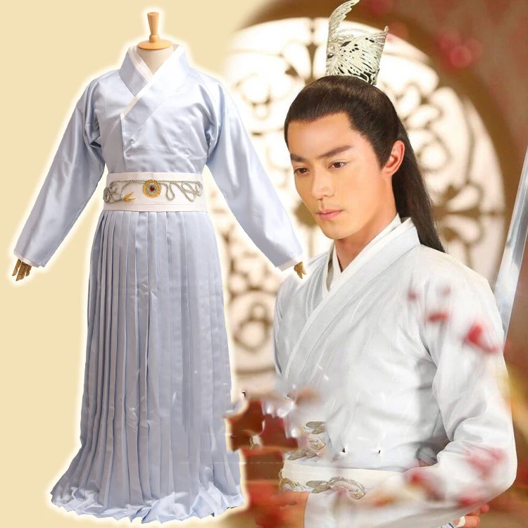 4 designs 2015 Newest TV Play Journey of the Flower Hua Qian Gu Actor Bai ZiHua Same Design Fairy Cosplay Men's Costume