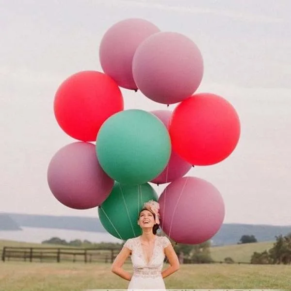 

big Balloons Solid Colors 36 inch Large baby shower decor Balloon Birthday Wedding Party decoration Flat Latex Balloon 200pcs