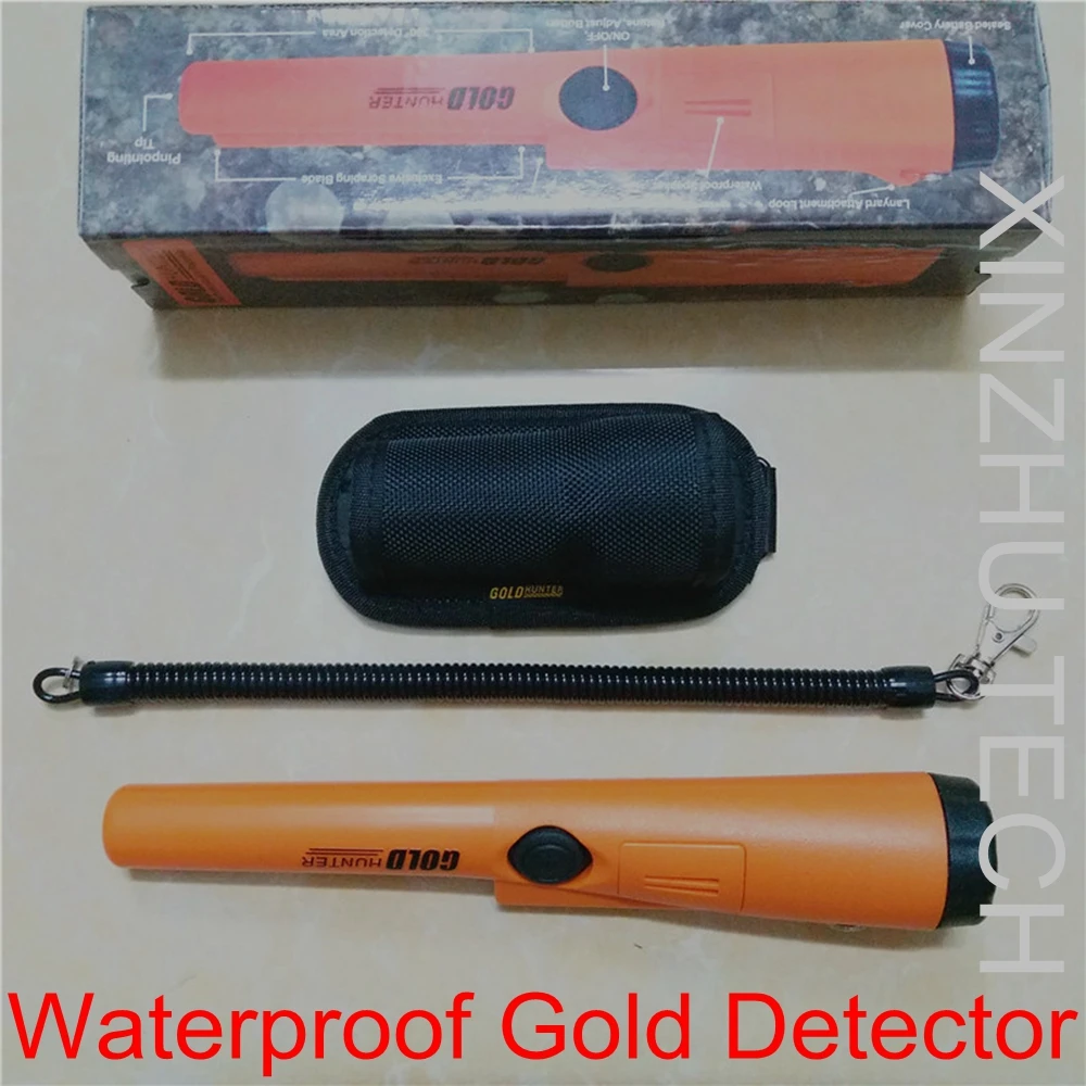 New High Quality Portable Gold Detector Gold Handheld Hunter Orange Color Underground Metal Detector Waterproof Positioning