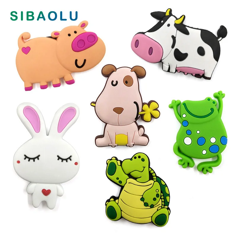 

Frog silicone fridge magnets Cartoon animal whiteboard sticker Refrigerator Magnets Kids Message post Home Decoration