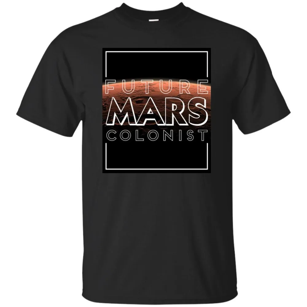 2019 New Summer Style Fashion Men T Shirts Future Mars Colonies Occupy Martian Terraform Spacex Elon Musk Bfr Human T-shirt