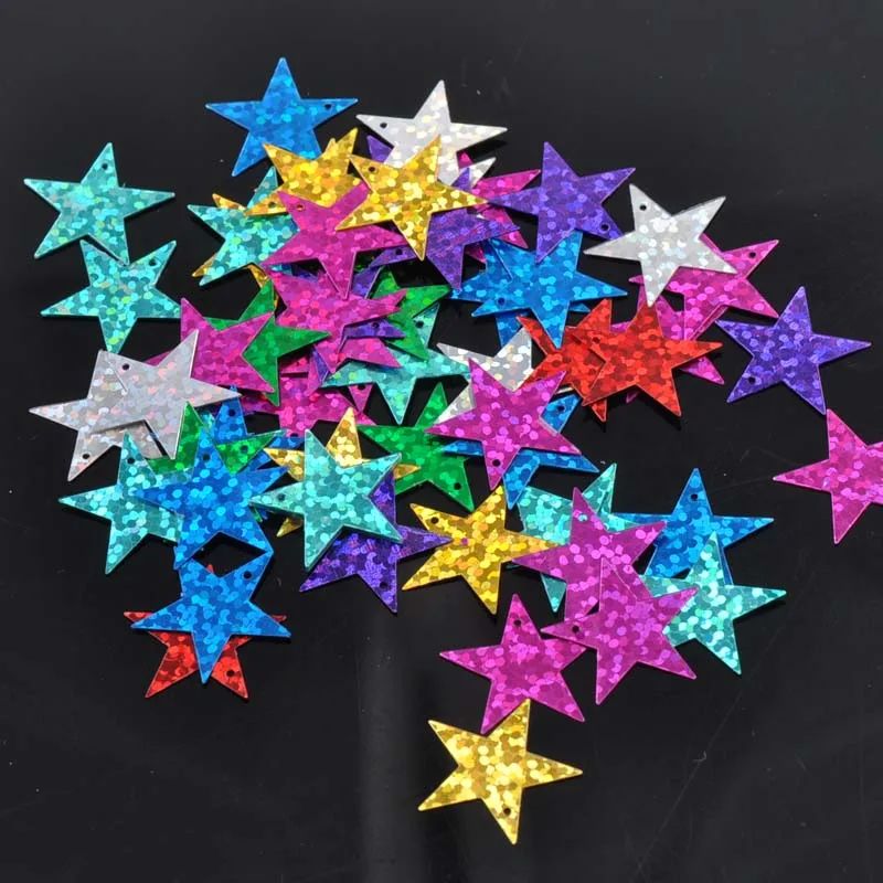 10g Multicolor Sequins Star Sparkling Spangle Paillette Sewing DIY Accessories Wedding Craft Decorations 19x19mm CP0808
