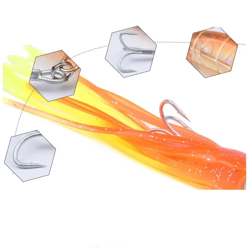 1pcs 낙지 낚시 유혹 오징어 하드 미끼 wobbler 12 cm/20g 6 색 사용 가능한 낙지 크랭크 미끼베이스 파이크 3d 눈을위한 미끼