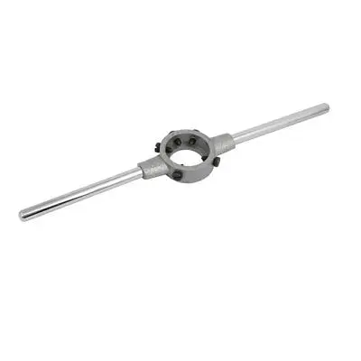 Detachable Handle 305mm Length 38mm Dia Round Die Stock Silver Tone