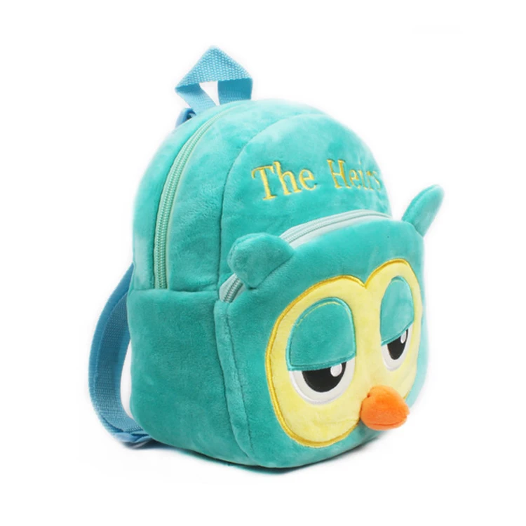 Cute Animal Bag Kids Plush School Backpacks Children Girls Boys Gifts Toy Owl Cartoon mini Schoolbag