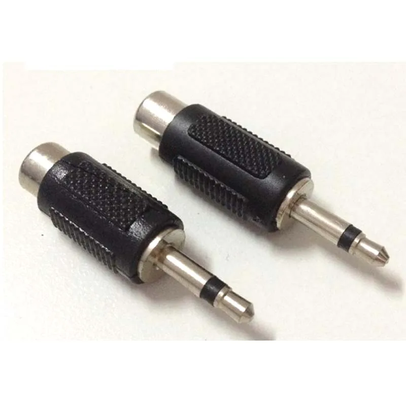 3.5 MM ชายโมโน RCA หญิงปลั๊กแจ็คหูฟังอะแดปเตอร์ A/V