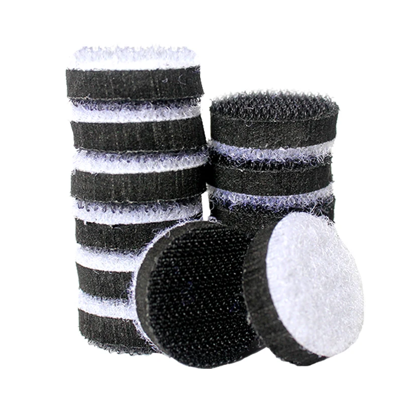 Tampone di interfaccia in spugna da 1 pollice 25MM tampone di lucidatura accessori per utensili elettrici gancio e anello per platorello per levigatrice (confezione da 25)