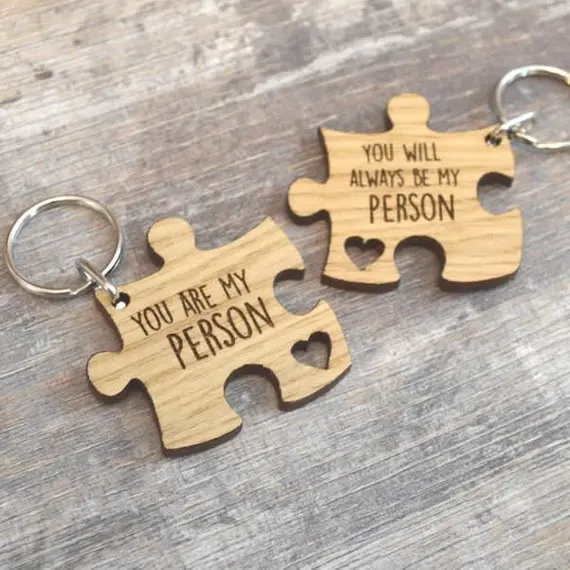 You're My Person You'll Always Be My Person Grey's Anatomy Inspired Keyring Set