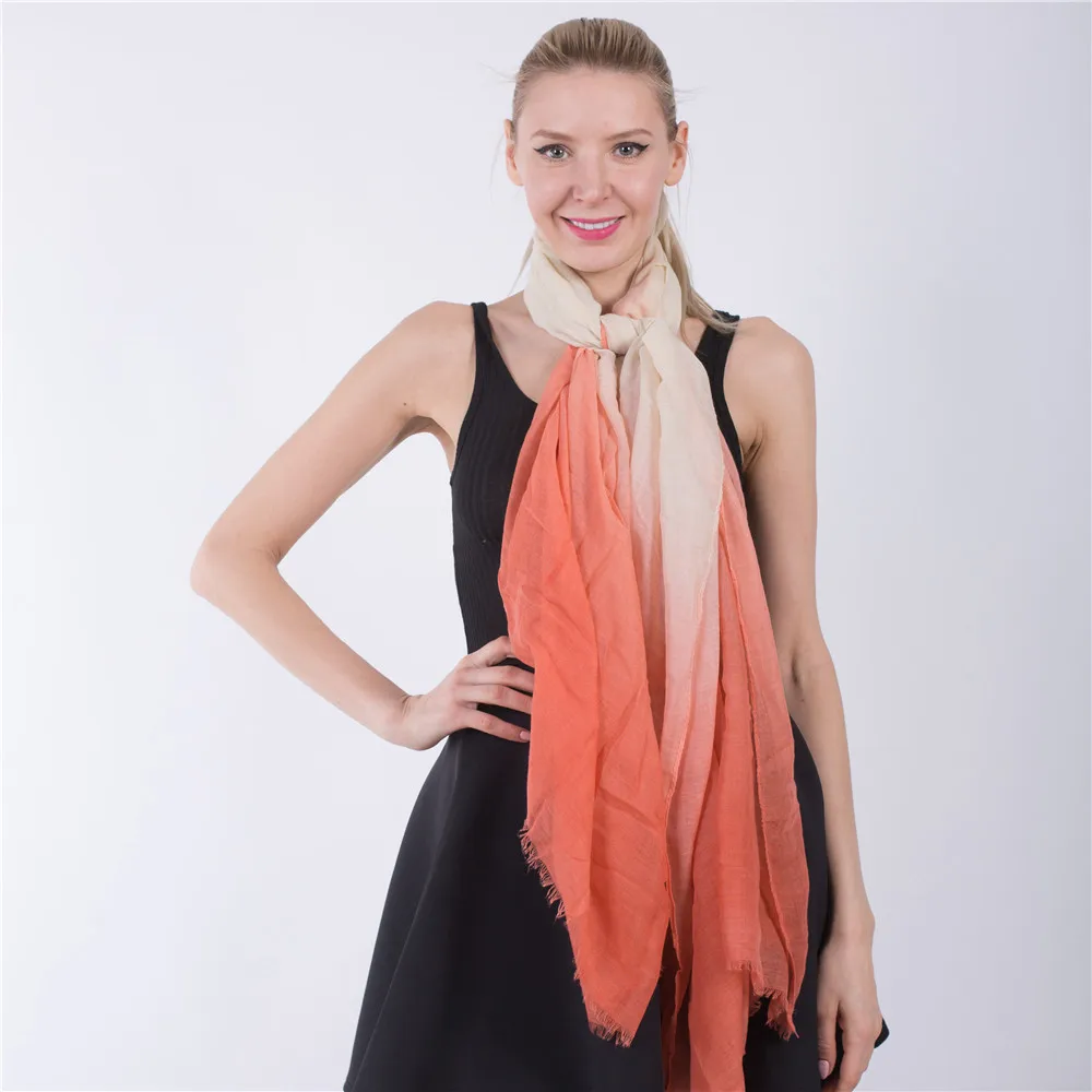 Jinjin.QC Gradient Winter Scarf Women echarpes Foulard femme viscose scarves & Shawls Bufanda Manta Bandana Hijab Islamic