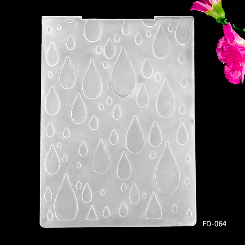 

Drops design diy cutting dies SCRAPBOOKING PLASTIC EMBOSSING FOLDER