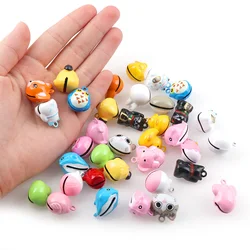 20pcs  Random Mixed Cute Cartoon Jingle Bell Pendants Hanging DIY For Christmas Tree Decoration